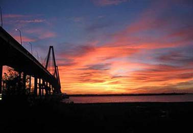 Mount Pleasant at sunset